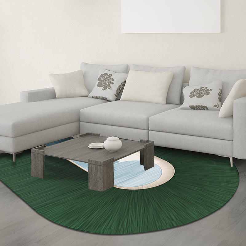 Vivolux | Groene Slaapkamer Tapijt Noviteit Colorblock Patroon Gebied Tapijt Polyester Huisdiervriendelijk Wasbaar Vloerkleed