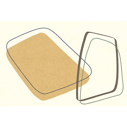 Vivolux | Uniek Casual Vloerkleed Beige Kleurblok Vloerkleed Wasbaar Diervriendelijk Antislip Tapijt voor Woonkamer
