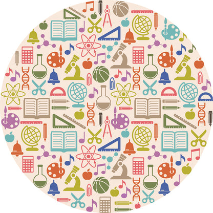 Vivolux | Abrikoos Kinderen Tapijt Polyester Kantoorbenodigdheden Patroon Tapijt Huisdier vriendelijk Wasbaar Antislip Achterkant Tapijt voor Decoratie