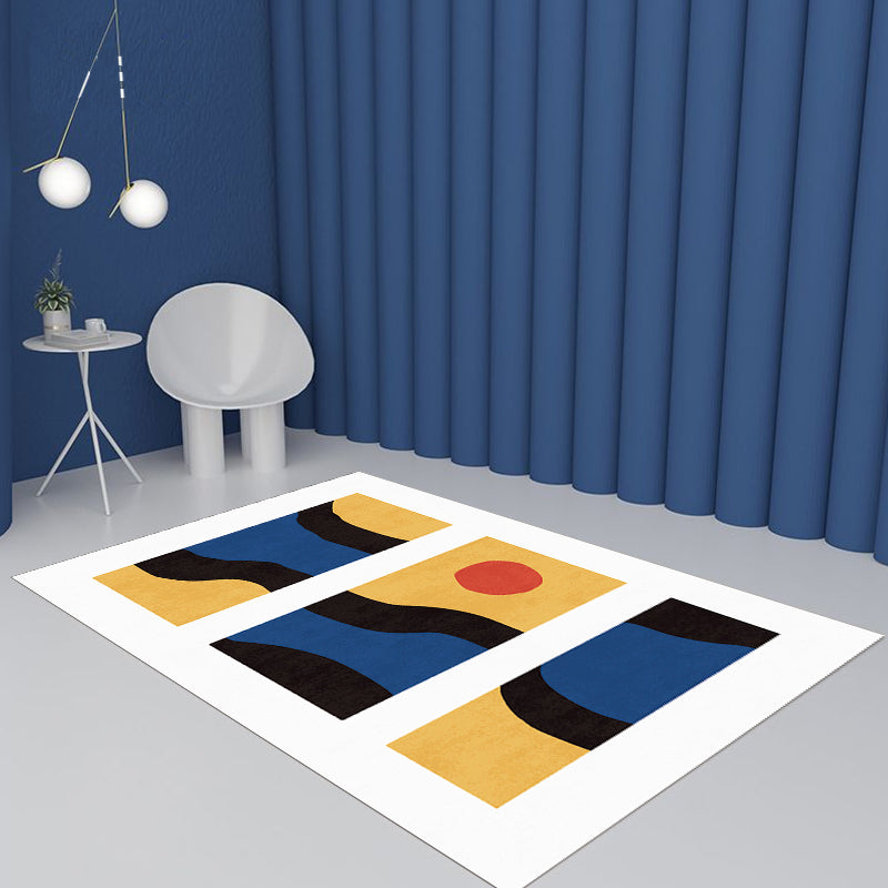 Vivolux | Stijlvol Minimalistisch Tapijt Zwart en Wit Abstract Tapijt Huisdiervriendelijk Antislip Achtergrond Vloerkleed voor Woonkamer
