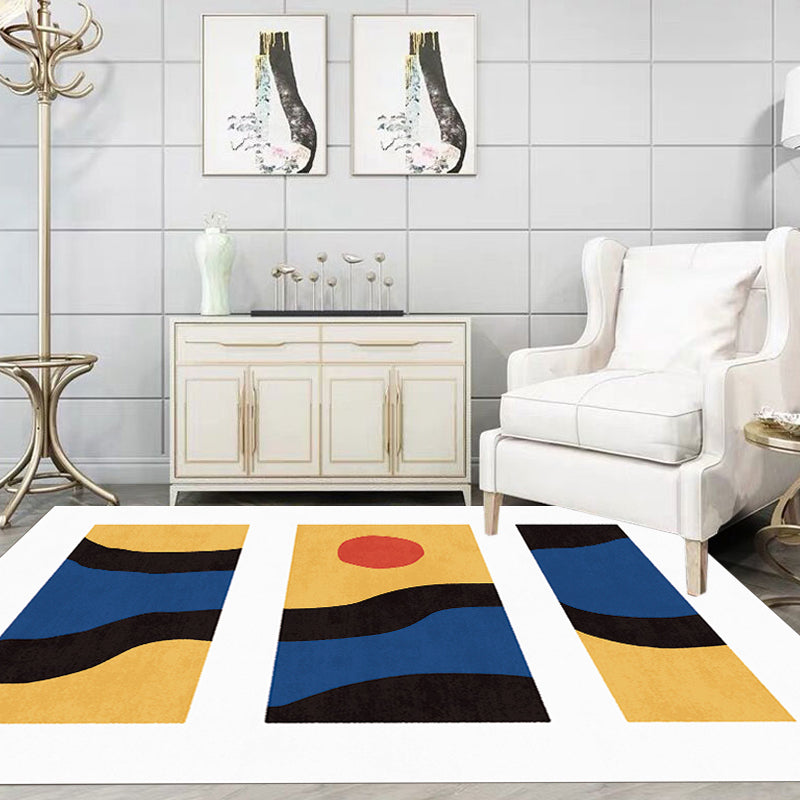 Vivolux | Stijlvol Minimalistisch Tapijt Zwart en Wit Abstract Tapijt Huisdiervriendelijk Antislip Achtergrond Vloerkleed voor Woonkamer