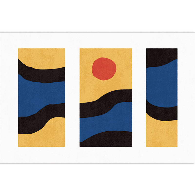 Vivolux | Stijlvol Minimalistisch Tapijt Zwart en Wit Abstract Tapijt Huisdiervriendelijk Antislip Achtergrond Vloerkleed voor Woonkamer