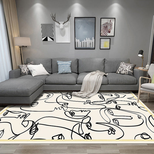 Vivolux | Stijlvol Multicolor Hedendaags Tapijt Polyester Figuurpatroon Tapijt Antislip Ondergrond Huisdier Vriendelijk Gebiedtapijt voor Woonkamer