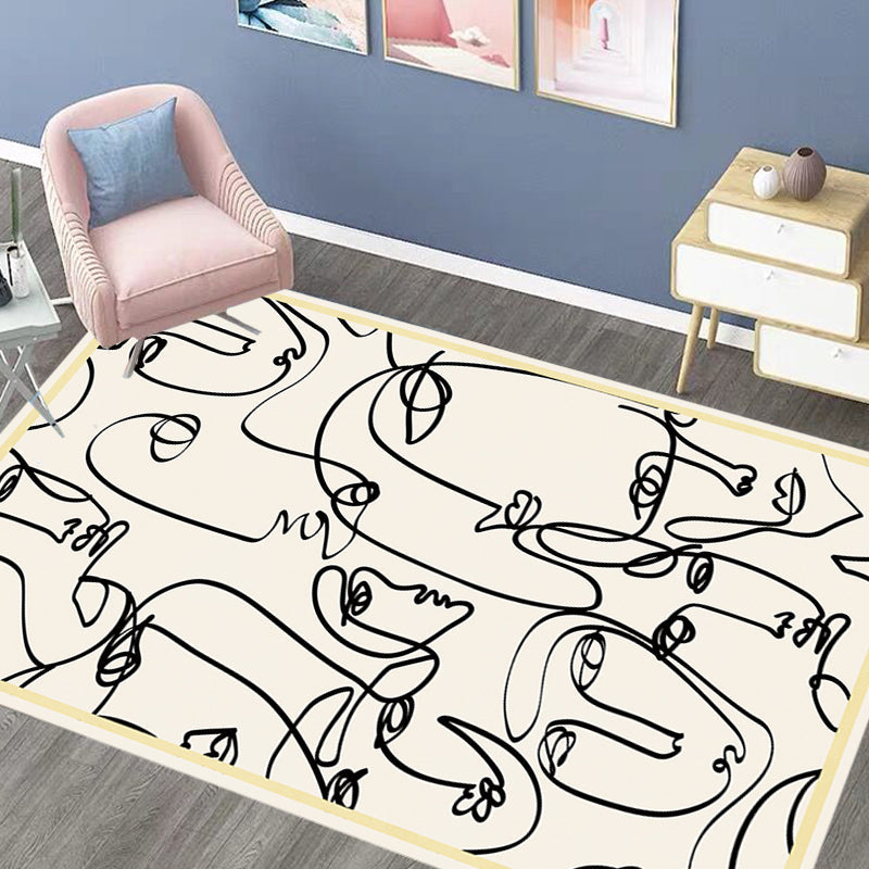 Vivolux | Stijlvol Multicolor Hedendaags Tapijt Polyester Figuurpatroon Tapijt Antislip Ondergrond Huisdier Vriendelijk Gebiedtapijt voor Woonkamer