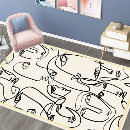 Vivolux | Stijlvol Multicolor Hedendaags Tapijt Polyester Figuurpatroon Tapijt Antislip Ondergrond Huisdier Vriendelijk Gebiedtapijt voor Woonkamer