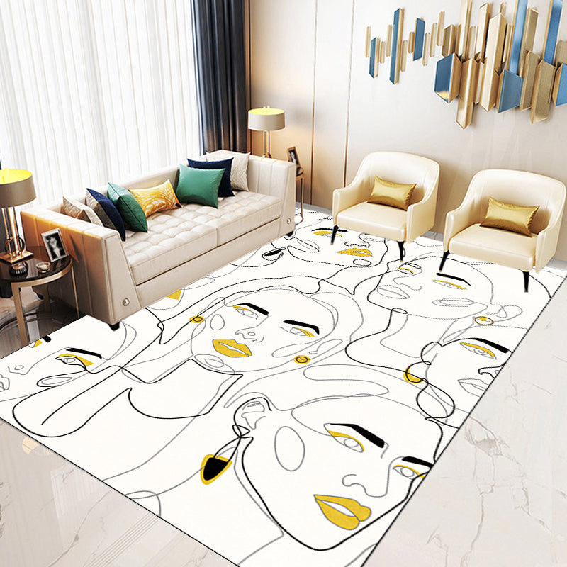 Vivolux | Stijlvol Multicolor Hedendaags Tapijt Polyester Figuurpatroon Tapijt Antislip Ondergrond Huisdier Vriendelijk Gebiedtapijt voor Woonkamer