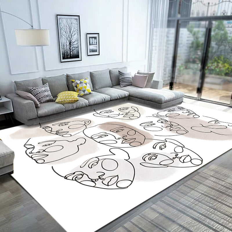 Vivolux | Stijlvol Multicolor Hedendaags Tapijt Polyester Figuurpatroon Tapijt Antislip Ondergrond Huisdier Vriendelijk Gebiedtapijt voor Woonkamer