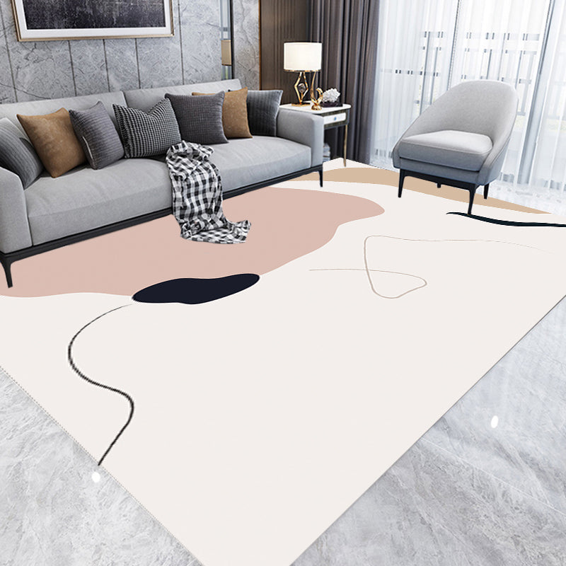 Vivolux | Stijlvol Multicolor Hedendaags Tapijt Polyester Figuurpatroon Tapijt Antislip Ondergrond Huisdier Vriendelijk Gebiedtapijt voor Woonkamer