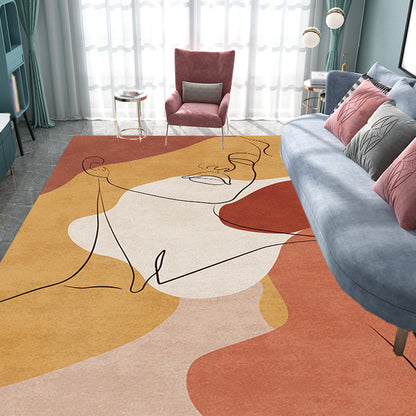 Vivolux | Multicolor Woonkamer Tapijt Scandinavisch Karakter Patroon Tapijt Polyester Wasbaar Huisdier Vriendelijk Gebied Tapijt