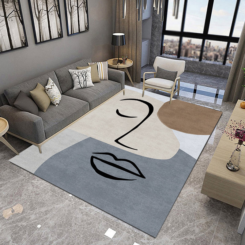 Vivolux | Multicolor Woonkamer Tapijt Scandinavisch Karakter Patroon Tapijt Polyester Wasbaar Huisdier Vriendelijk Gebied Tapijt