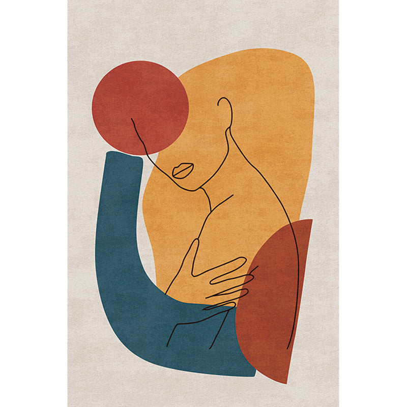 Vivolux | Multicolor Woonkamer Tapijt Scandinavisch Karakter Patroon Tapijt Polyester Wasbaar Huisdier Vriendelijk Gebied Tapijt