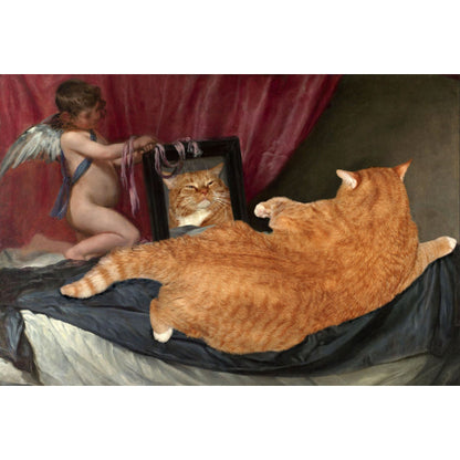 Vivolux | Nieuwheid Kat Patroon Tapijt Rood en Zwart Polyester Wasbaar Diervriendelijk Gebied Tapijt voor Decoratie