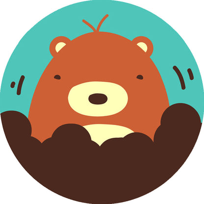 Vivolux | Kinder Cartoon Tier Muster Teppich Blau und Pink Polyester Teppich Waschbar Haustierfreundlich Rutschfester Bereich Teppich für das Kinderzimmer