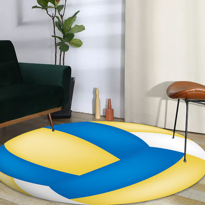 Vivolux | Kindersport-Musterteppich Mehrfarbig Polyester-Teppich Waschbar Haustierfreundlich Rutschfester Teppich für das Kinderzimmer