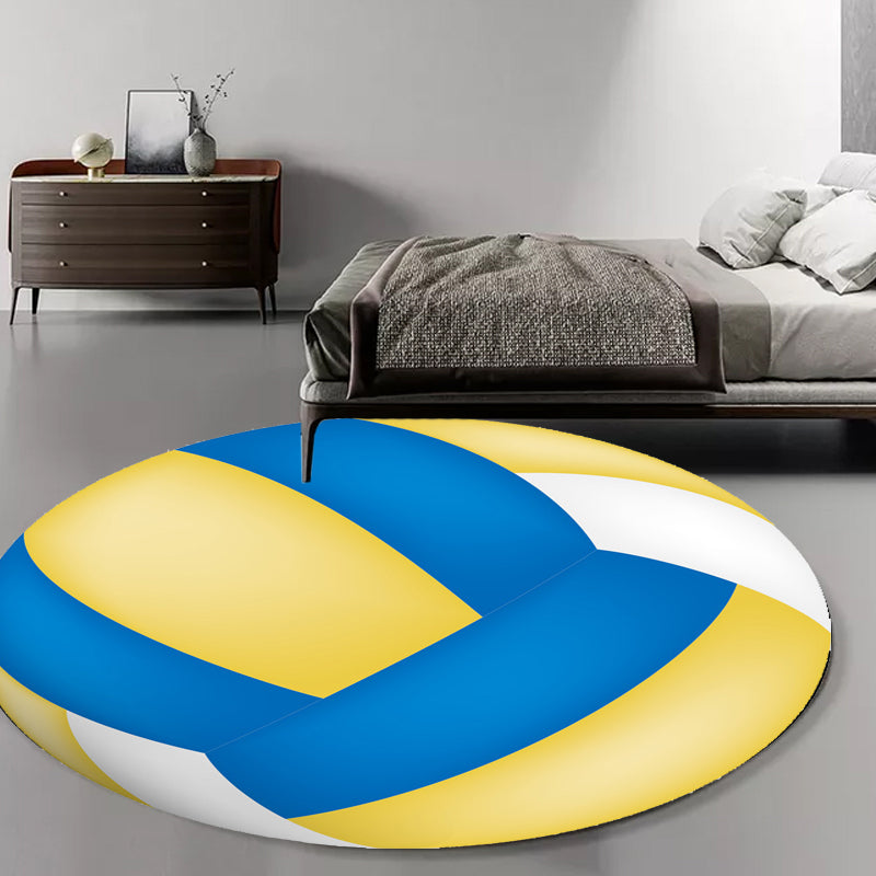 Vivolux | Kindersport-Musterteppich Mehrfarbig Polyester-Teppich Waschbar Haustierfreundlich Rutschfester Teppich für das Kinderzimmer