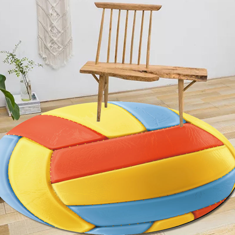 Vivolux | Kindersport-Musterteppich Mehrfarbig Polyester-Teppich Waschbar Haustierfreundlich Rutschfester Teppich für das Kinderzimmer