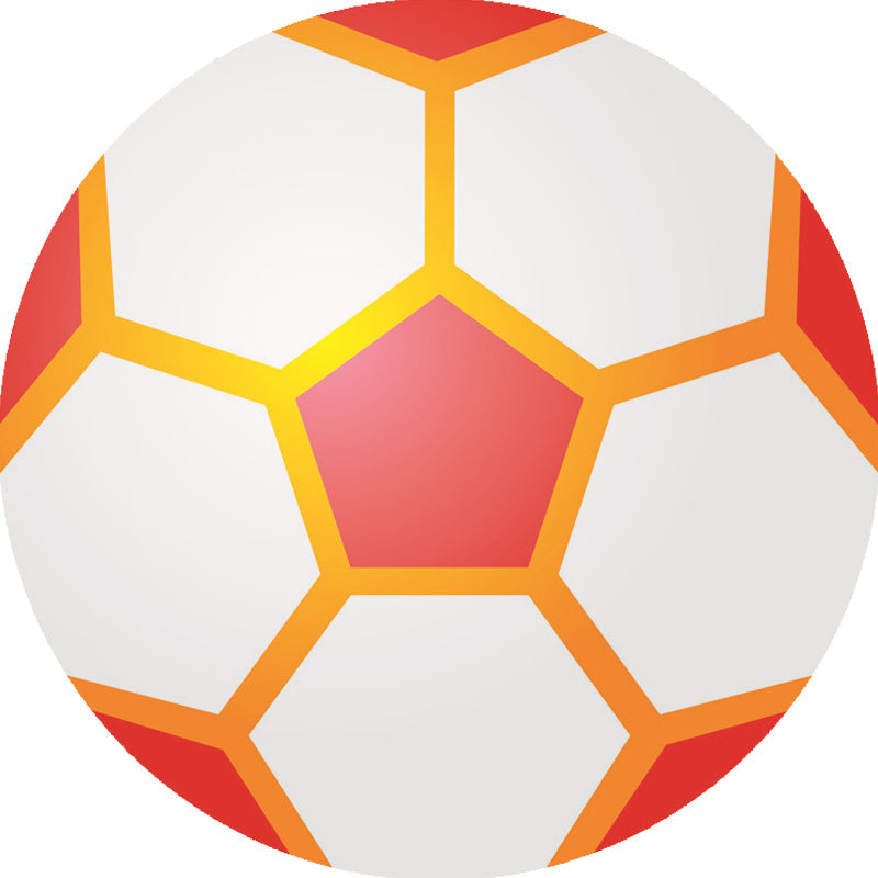 Vivolux | Stijlvolle Sportmotief tapijt Oranje Multikleurig Kinder tapijt Polyester Huisdiervriendelijk Wasbare tapijt voor de kinderkamer