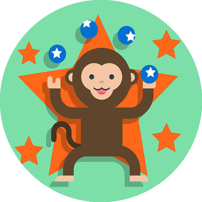 Vivolux | Multicolor Kinderteppich Polyester Cartoon Tiermuster Teppich Haustierfreundlich Waschbar Rutschfeste Rückseite Teppich für Dekoration