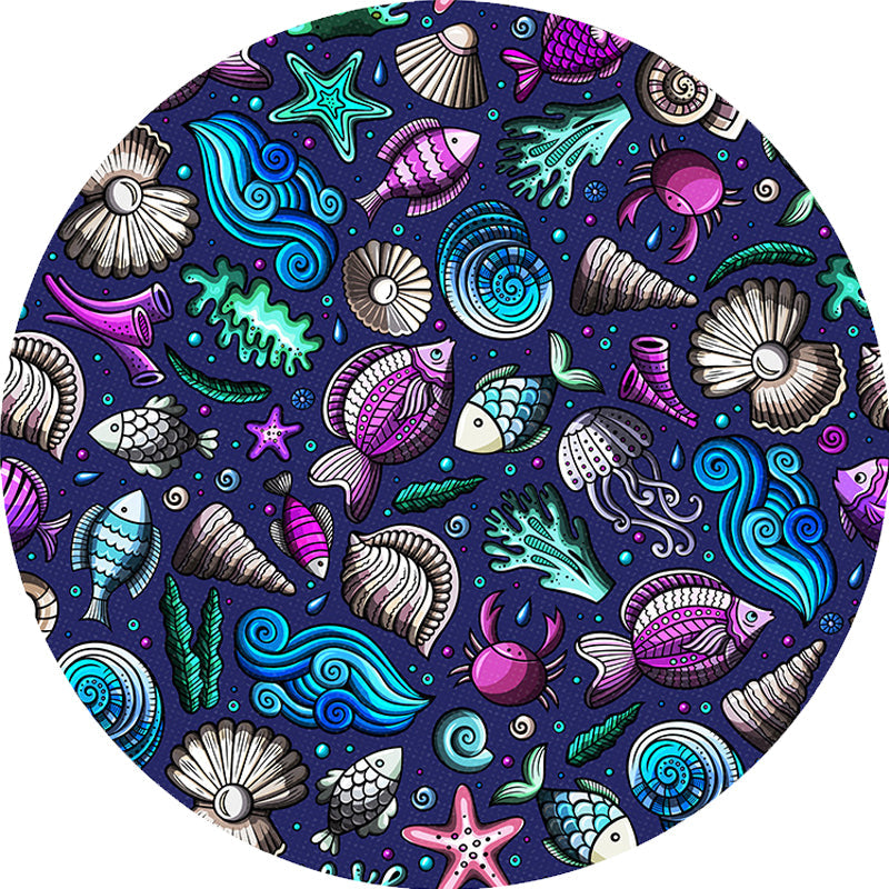 Vivolux | Multicolor Kinderteppich Polyester Cartoon Tiermuster Teppich Haustierfreundlich Waschbar Rutschfeste Rückseite Teppich für Dekoration