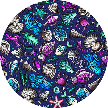 Vivolux | Multicolor Kinderteppich Polyester Cartoon Tiermuster Teppich Haustierfreundlich Waschbar Rutschfeste Rückseite Teppich für Dekoration