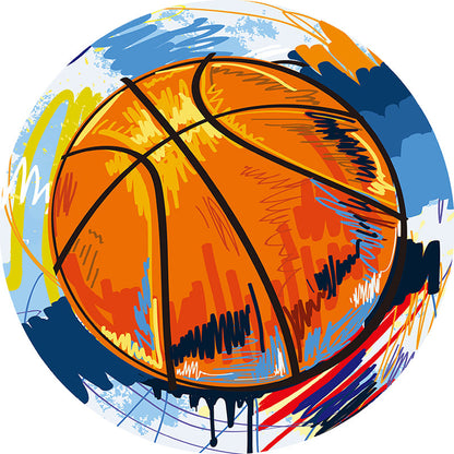 Vivolux | Multicolor Kinderteppich Polyester Sportmuster Teppich Haustierfreundlich Waschbar Rutschfeste Rückseite Teppich für Dekoration