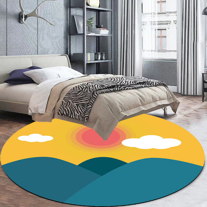 Vivolux | Stijlvol Huis Patroon Tapijt Roze en Groen Kindertapijt Polyester Huisdiervriendelijk Wasbaar Antislip Onderzijde Gebiedtapijt voor Kinderkamer