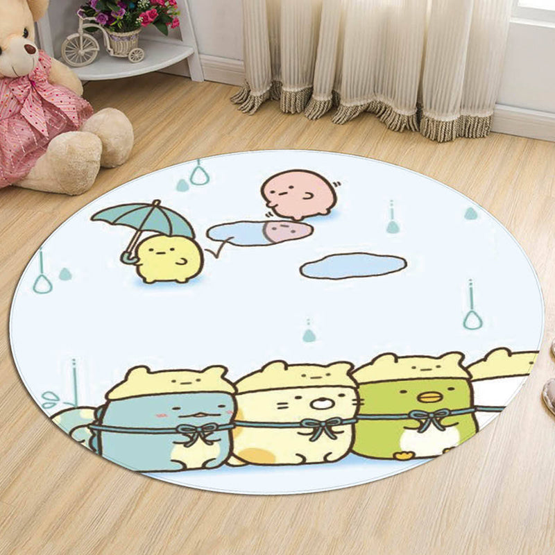 Vivolux | Stijlvolle Cartoon Dierpatroon Vloerkleed Multicolor Kinderkleed Polyester Wasbaar Huisdiervriendelijk Antislip Tapijt voor Kinderkamer
