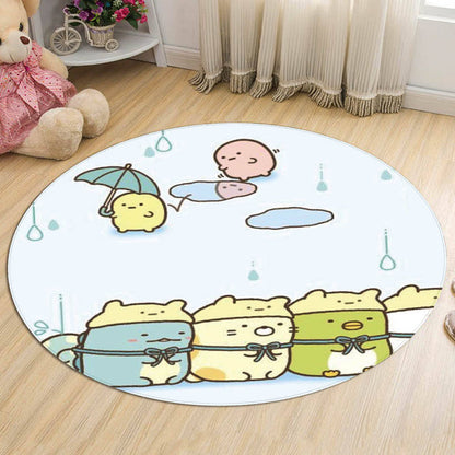 Vivolux | Stijlvolle Cartoon Dierpatroon Vloerkleed Multicolor Kinderkleed Polyester Wasbaar Huisdiervriendelijk Antislip Tapijt voor Kinderkamer