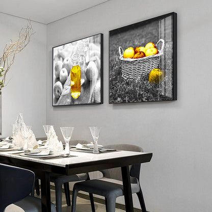 Vivolux | Contemporary Style Wandkunst Pastelkleurige Voedsel Schilderij, Meerdere Maten Beschikbaar