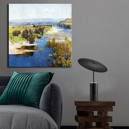 Vivolux | Impressionismus Küstenmädchen Kunstdruck Leinwand Helle Farbe Ölgemälde Wanddeko