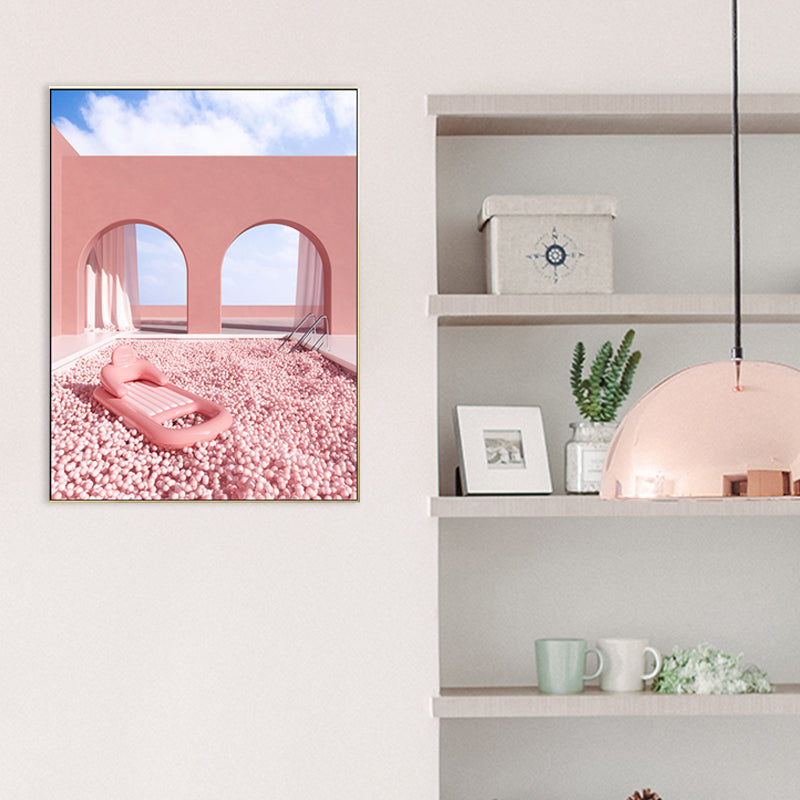 Vivolux | Gebogen Deur Wanddecoratie Hedendaagse Textuur Meisjeskamer Schilderij, Meerdere Maten