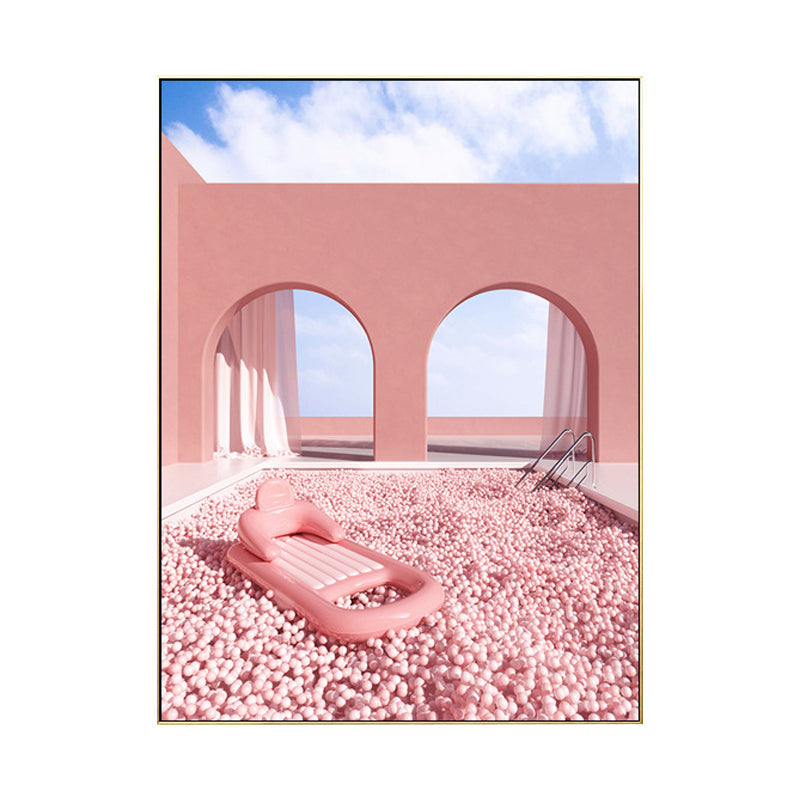 Vivolux | Gebogen Deur Wanddecoratie Hedendaagse Textuur Meisjeskamer Schilderij, Meerdere Maten