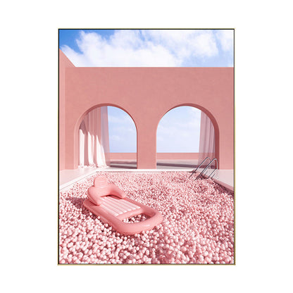 Vivolux | Gebogen Deur Wanddecoratie Hedendaagse Textuur Meisjeskamer Schilderij, Meerdere Maten