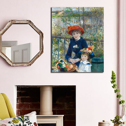 Vivolux | Leinwand Texturiert Kunstdruck Impressionismus Stil Klavier und Mädchen Gemälde, Mehrere Größen