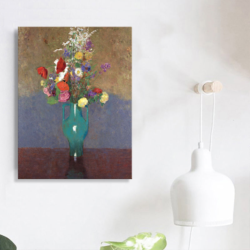 Vivolux | Französischer rustikaler Stil Blumen Malerei Pastellfarbe Küche Rückwand Wandkunst Druck