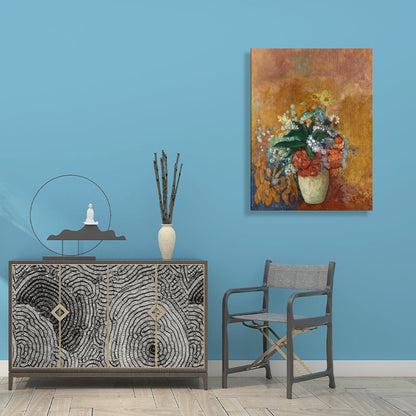 Vivolux | Französischer rustikaler Stil Blumen Malerei Pastellfarbe Küche Rückwand Wandkunst Druck