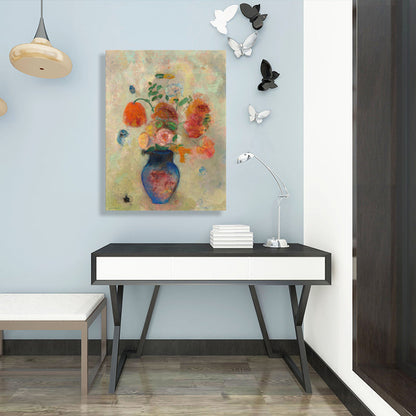 Vivolux | Französischer rustikaler Stil Blumen Malerei Pastellfarbe Küche Rückwand Wandkunst Druck