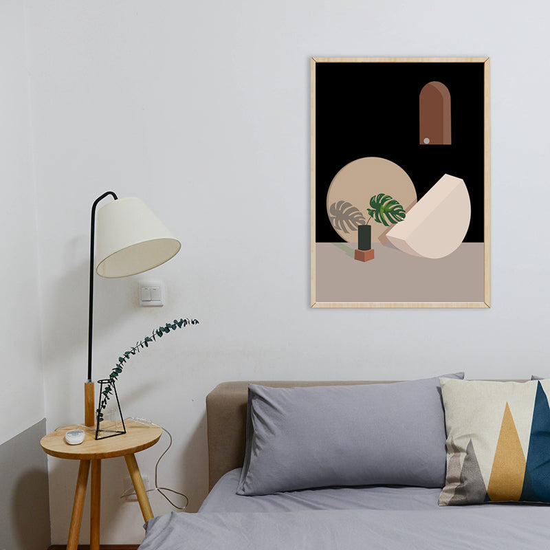 Vivolux | Töpferei und Geometrie Wanddekor in Pastellfarbe Nordic Style Leinwand für Wohnzimmer