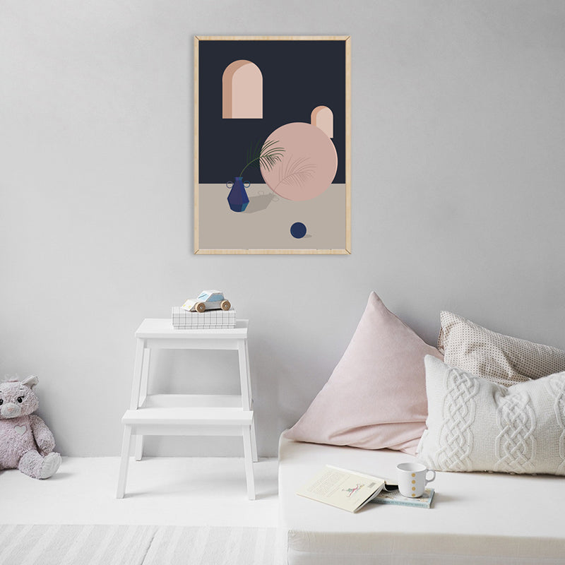 Vivolux | Töpferei und Geometrie Wanddekor in Pastellfarbe Nordic Style Leinwand für Wohnzimmer
