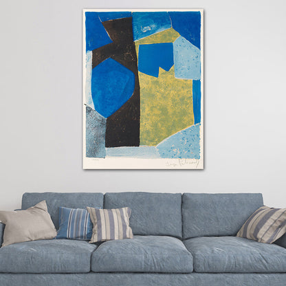 Vivolux | Neu Geometrisches Muster Leinwand Texturiert Mid-Century Modern für Mädchen Schlafzimmer Wanddekoration