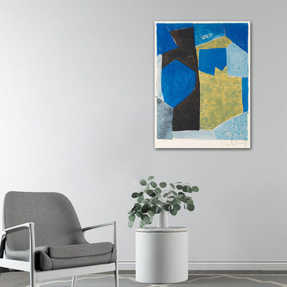 Vivolux | Neu Geometrisches Muster Leinwand Texturiert Mid-Century Modern für Mädchen Schlafzimmer Wanddekoration