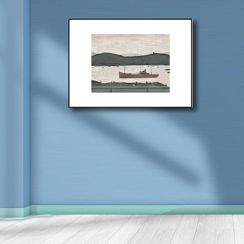 Vivolux | Canvas Groene Wanddecoratie Moderne Stijl Zeezijde Berglandschap Kunst, Meerdere Maten