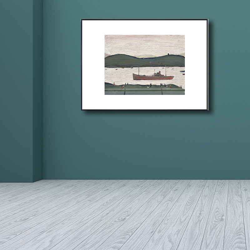 Vivolux | Canvas Groene Wanddecoratie Moderne Stijl Zeezijde Berglandschap Kunst, Meerdere Maten