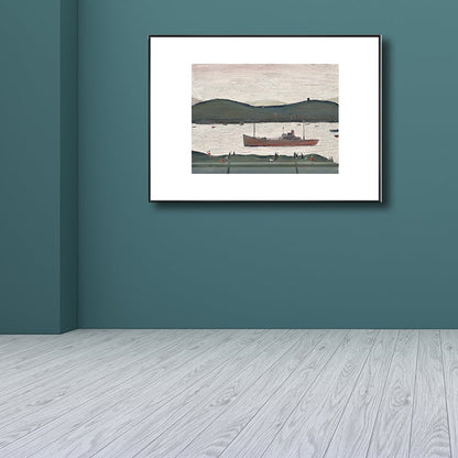 Vivolux | Canvas Groene Wanddecoratie Moderne Stijl Zeezijde Berglandschap Kunst, Meerdere Maten