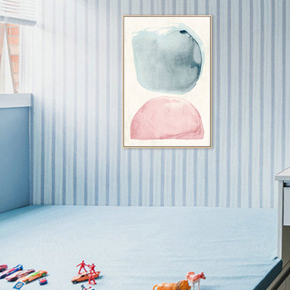 Vivolux | Skandinavische abstrakte Leinwand Jungenzimmer Wanddekoration in Pastellfarbe, mehrere Größen