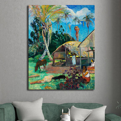 Vivolux | Grünes abstraktes Expressionismus Leinwand Jungen Gemälde für Esszimmer, mehrere Größenoptionen