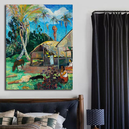 Vivolux | Grünes abstraktes Expressionismus Leinwand Jungen Gemälde für Esszimmer, mehrere Größenoptionen