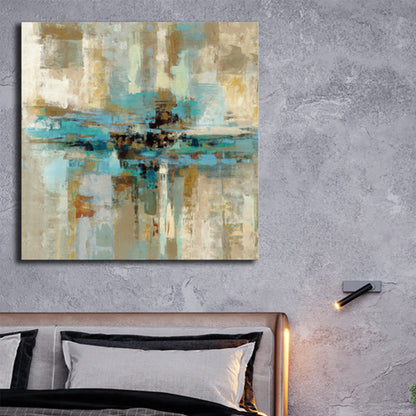 Vivolux | Pastellfarbe Abstraktes Muster Malerei Texturiert Moderne Kunst Esszimmer Leinwanddruck