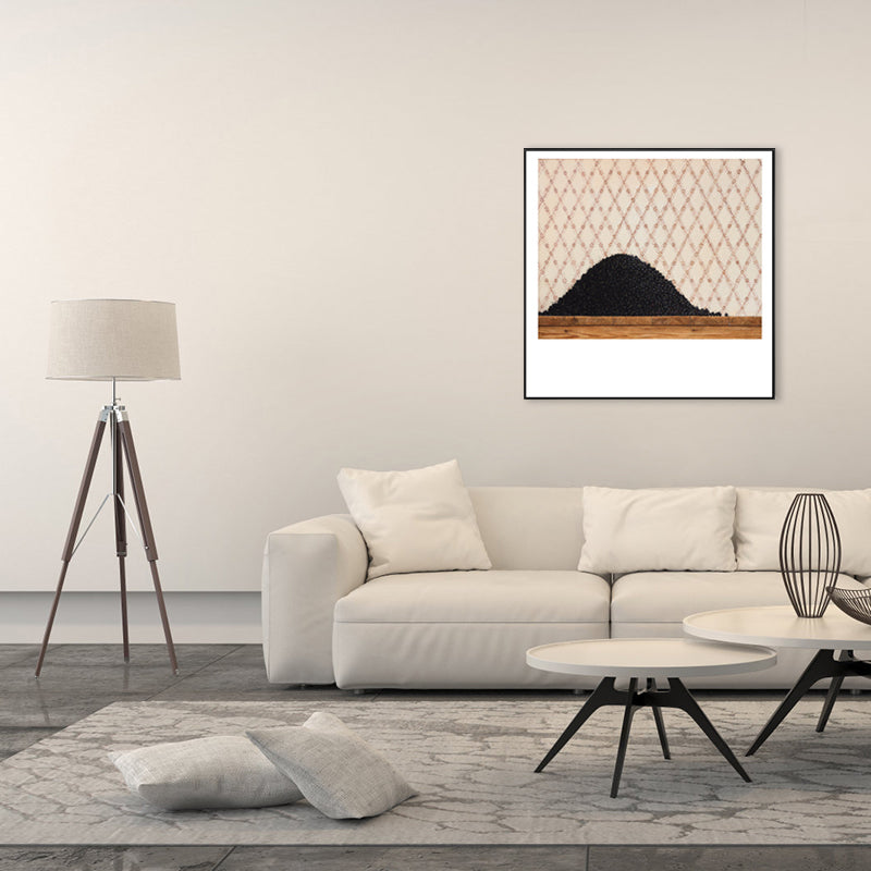 Vivolux | Leinenstruktur Wanddeko Skandinavisches Stapel-Kirschgemälde, mehrere Größen