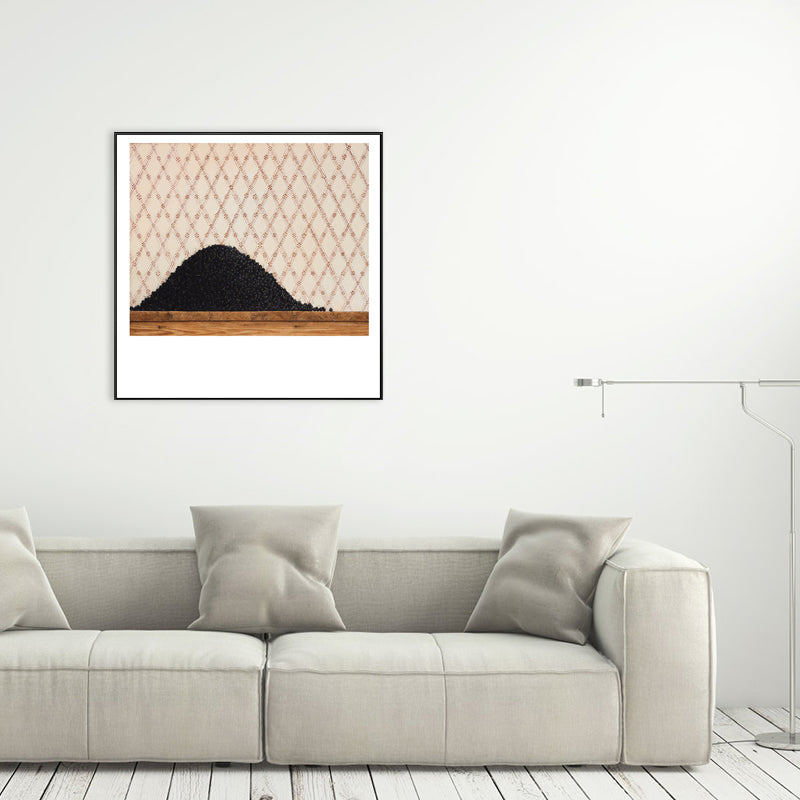 Vivolux | Leinenstruktur Wanddeko Skandinavisches Stapel-Kirschgemälde, mehrere Größen